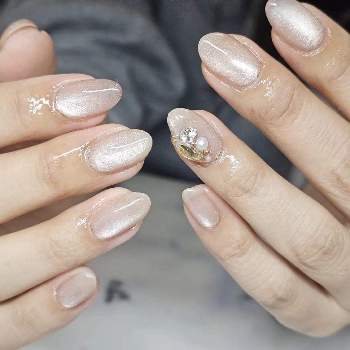 ネイル アートネイル マグネットネイル ★Blanche ☆neige★のネイルデザイン