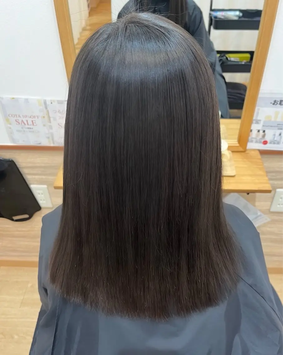 ミディアム 縮毛矯正 トリートメント カット 縮毛矯正 トリートメント 🌼カラー 🌼渡辺歩🌼のヘアスタイル