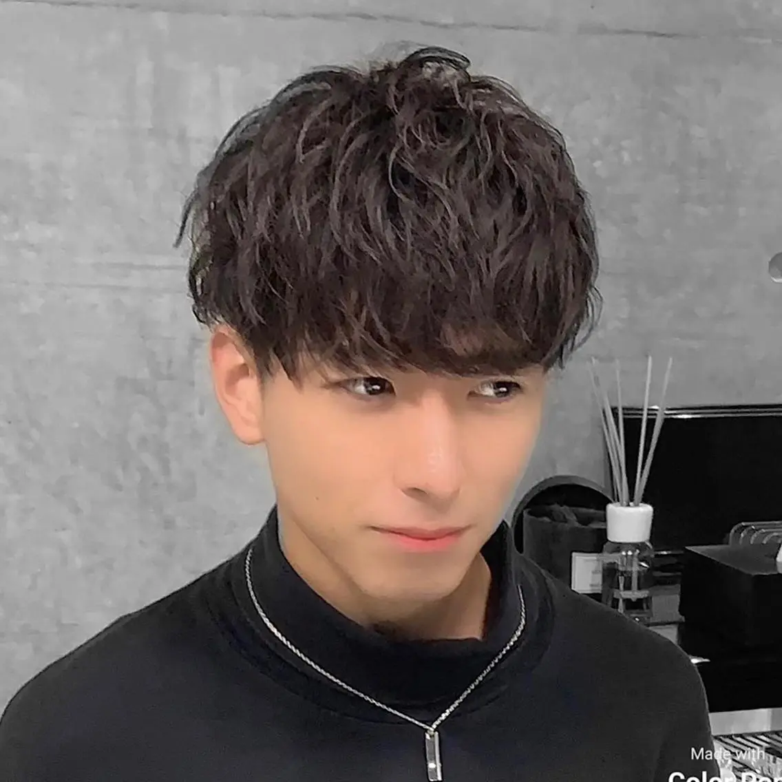 パーマ メンズ マッシュ メンズパーマ 学生(メンズ向け) 刈り上げ 学生 カット パーマ ヘアセット メンズパーマの達人 KAITOのヘアスタイル