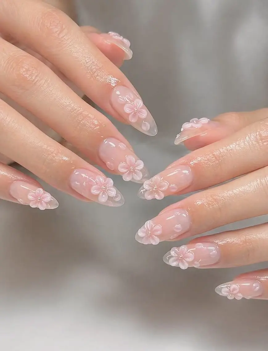 ネイル アートネイル ジェルネイル 韓国ネイル ニュアンスネイル 夏ネイル ハンドネイル Umee Nailのネイルデザイン