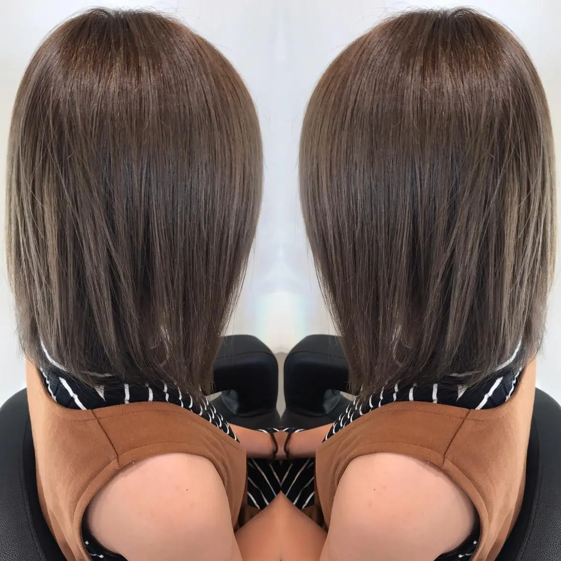 ミディアム カラー トリートメント カット ヘアカラー トリートメント 大久保 隆蔵のヘアスタイル