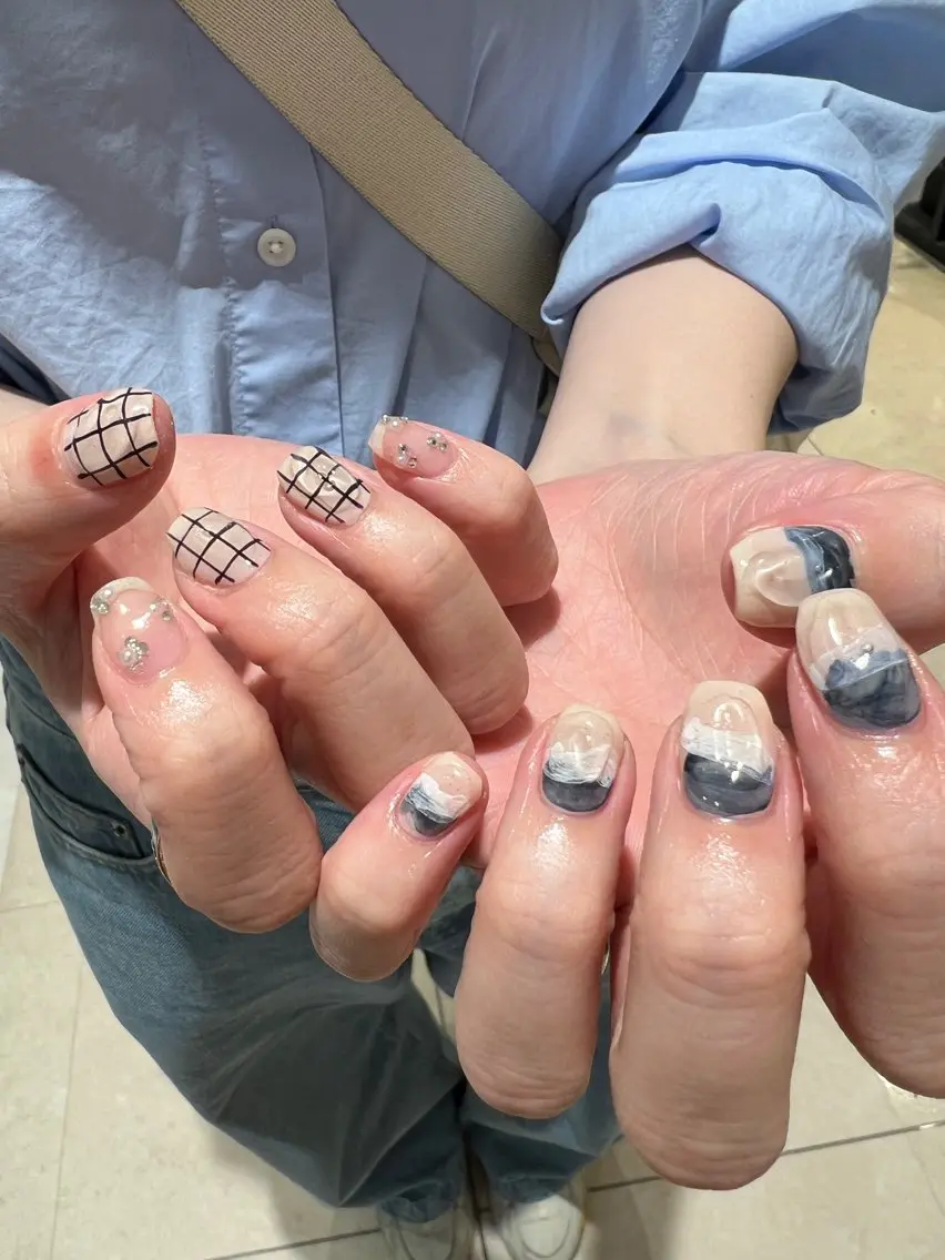 ネイル ニュアンスネイル ハンドネイル 【池袋】nuts nail　なつみのネイルデザイン