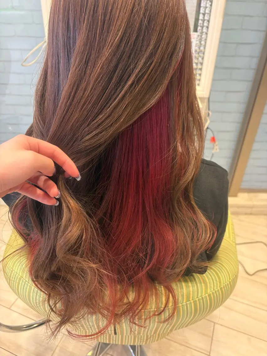 ロング カラー ブリーチ ハイトーンカラー 🦋‪髪質改善🦋‪ 永倉のヘアスタイル
