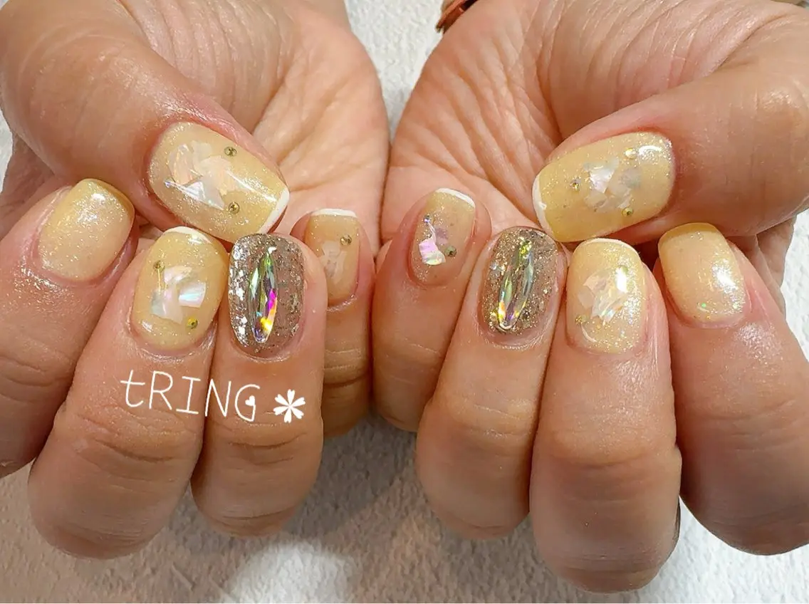 ネイル ハンドネイル tRING＊ しいの木台のネイルデザイン