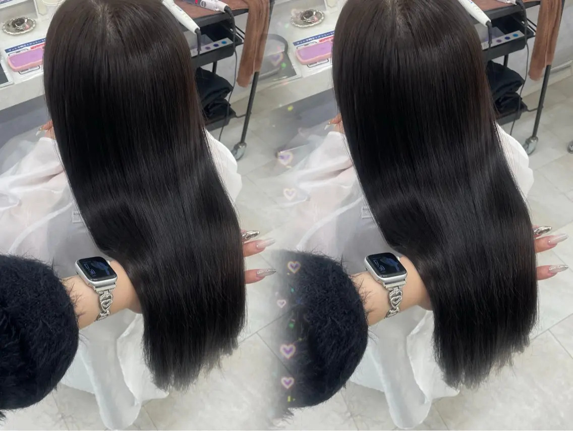 《密かに人気...❤︎》🫧頭皮洗浄マイクロバブルシャンプー+トリートメント+スタイリング🫧の写真