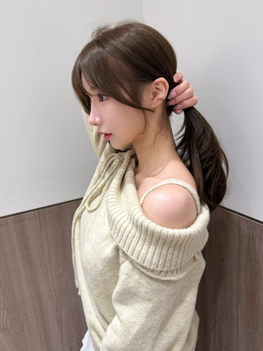 ミディアム カラー カット ヘアカラー 上品ヘア🤍顔周り/ 前髪カット/林遼一郎のヘアスタイル