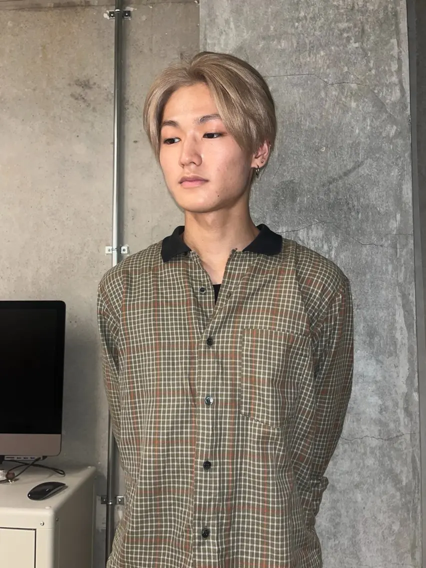 カラー メンズ ヘアカラー KAEDE☺︎ 学芸大学のヘアスタイル