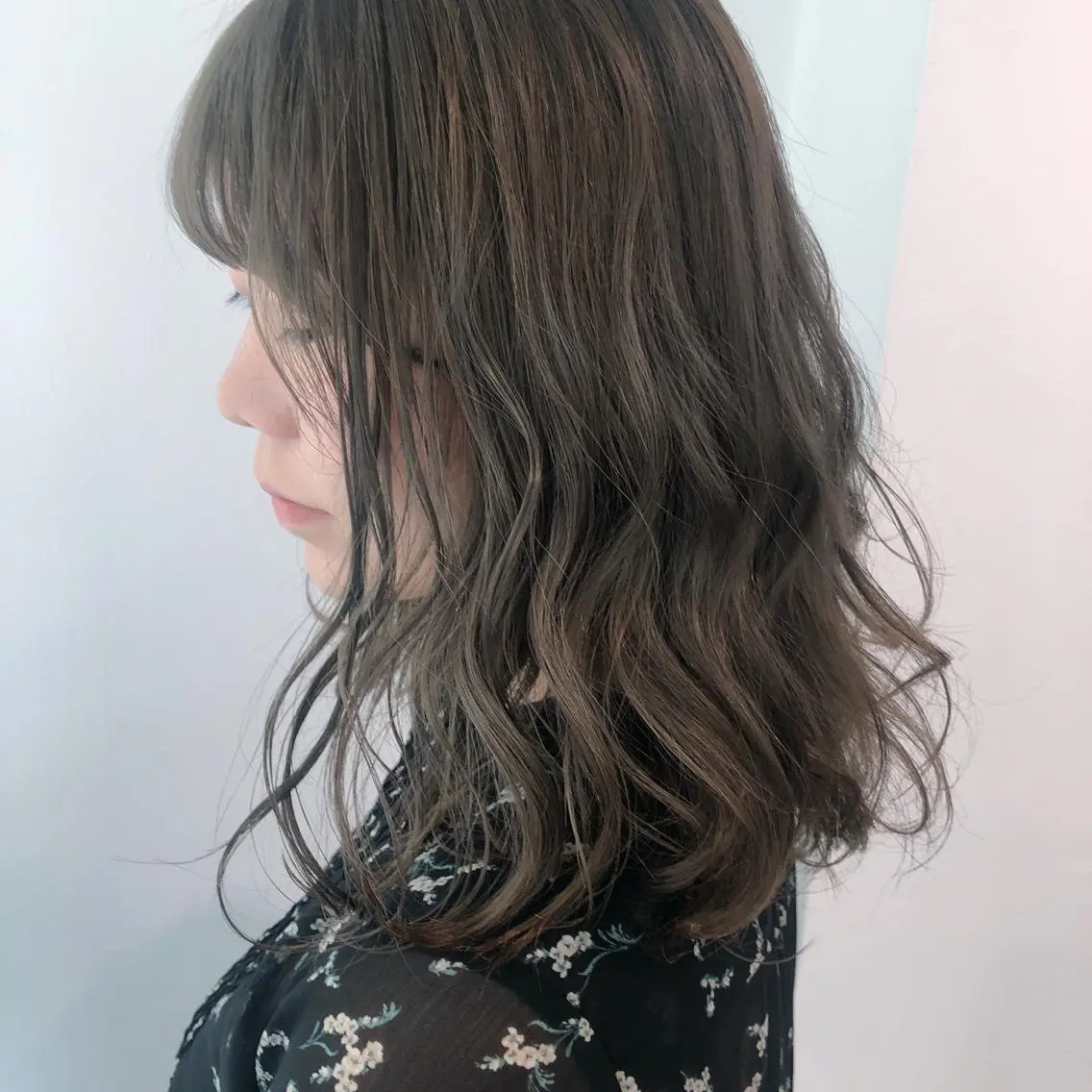ミディアム カラー ベージュカラー 透明感カラー ヘアカラー トリートメント ヘアセット ❤️sai❤️ official❤️のヘアスタイル
