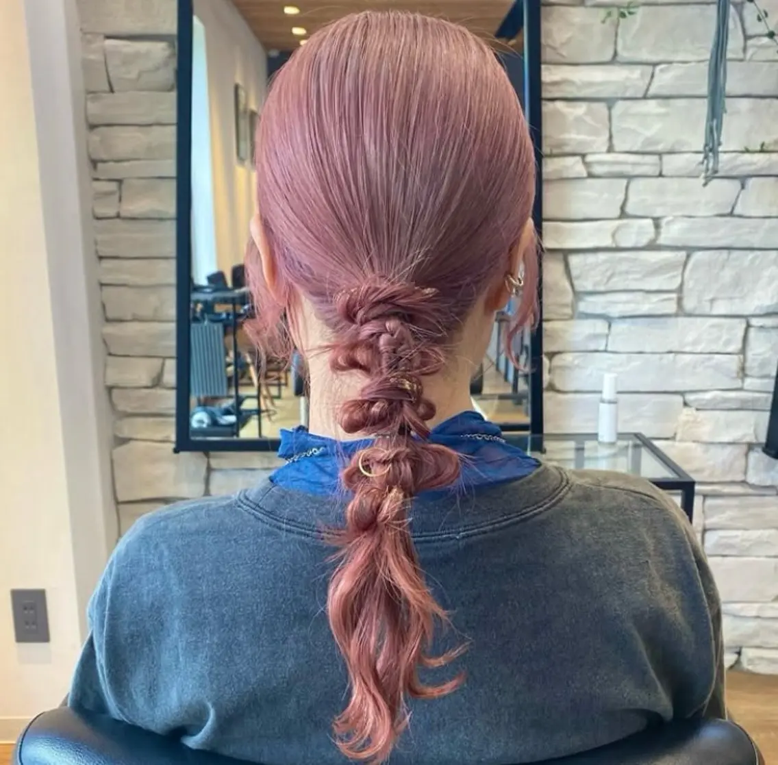 ロング カラー ヘアアレンジ カラーソムリエ取得 多田まこのヘアスタイル