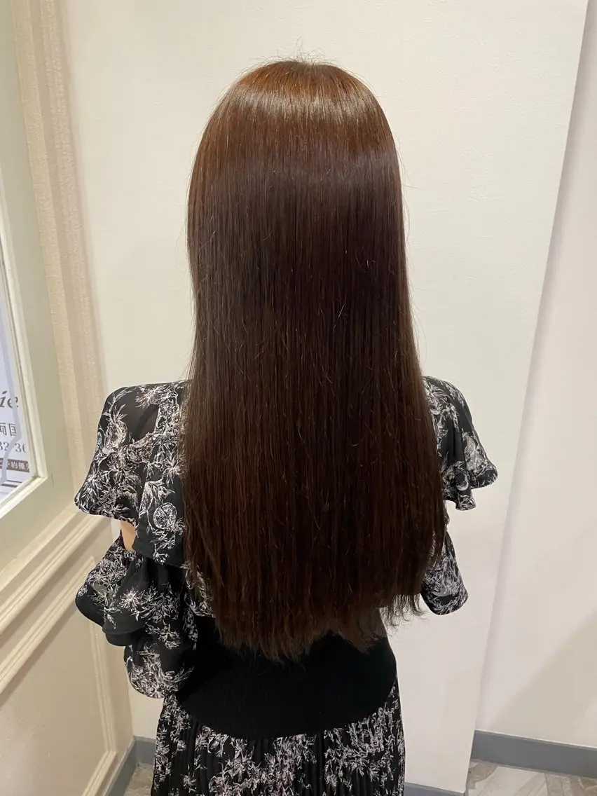 セミロング カラー 向日葵🌻 /レディースカットのヘアスタイル