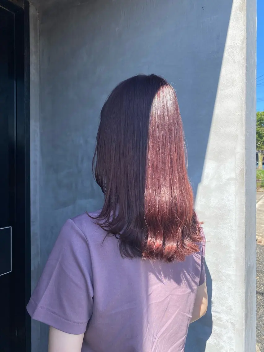 ミディアム カラー fukuma hikariのヘアスタイル