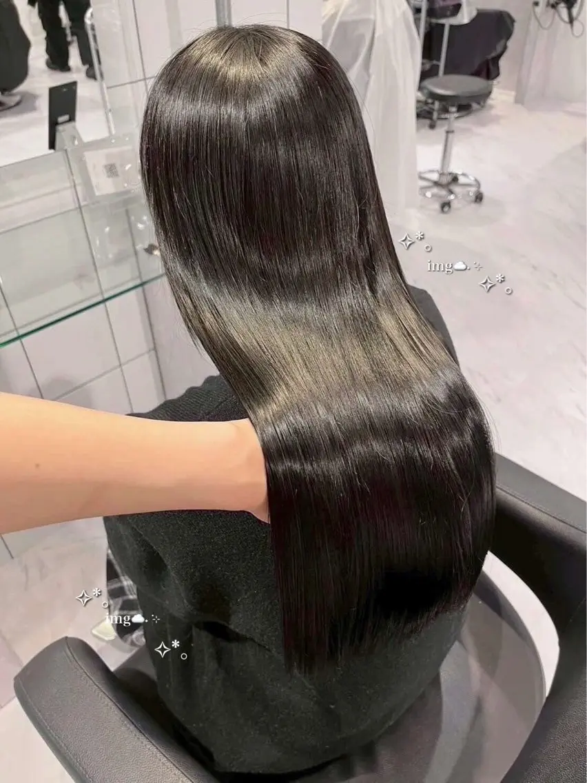 ロング トリートメント 🧸レイヤー× ベージュ🥯カホ🍯のヘアスタイル