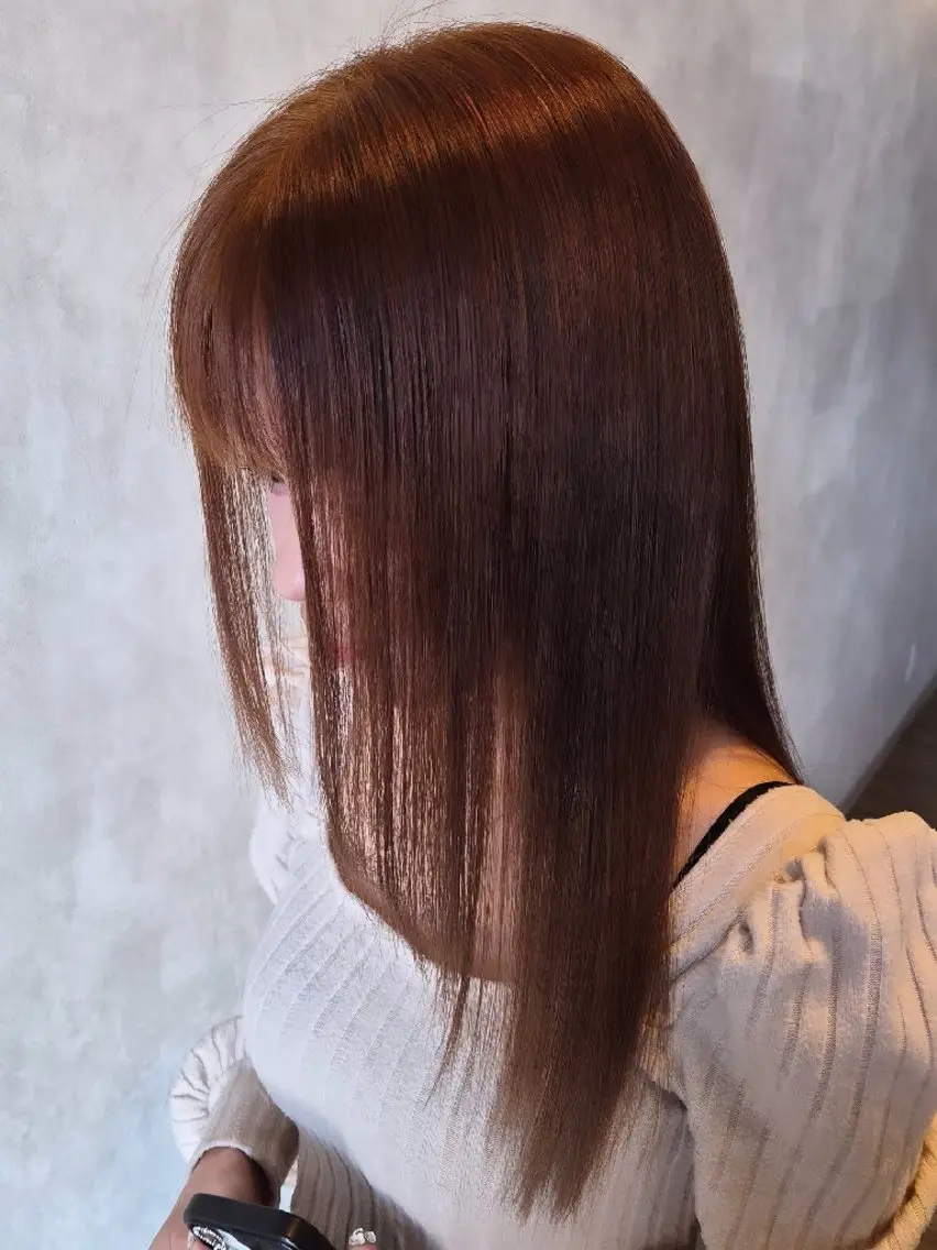 セミロング カラー ブリーチ 透明感カラー ダブルカラー ブリーチなしカラー カット ヘアカラー トリートメント KamiBito✂ タケタニのヘアスタイル