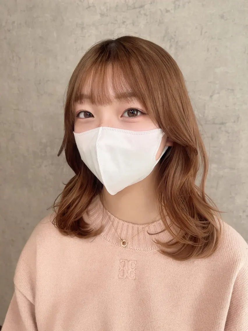 ミディアム KAEDE🎀 縮毛矯正&パーマ特化のヘアスタイル