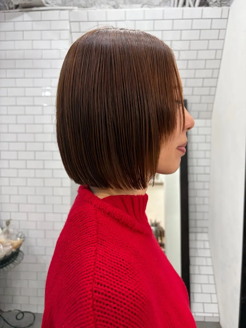 ショート カット 縮毛矯正 妙見 知洋のヘアスタイル