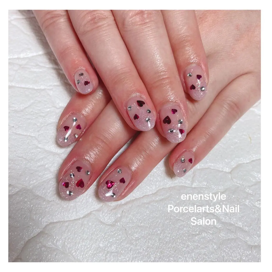 ミディアム ネイル 🐾enen style 🐾のネイルデザイン