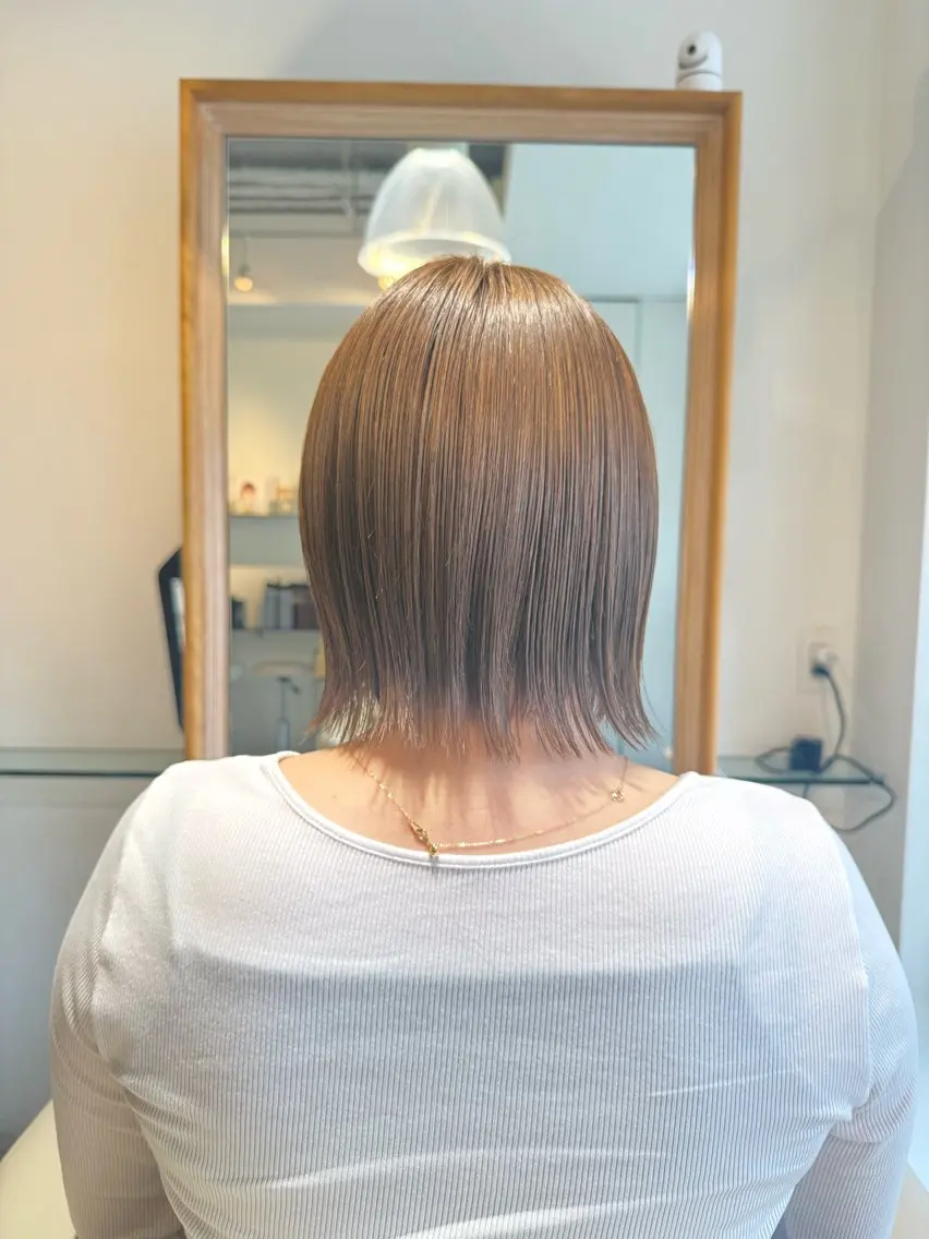 ショート カラー カット ヘアカラー トリートメント 安永 涼のヘアスタイル