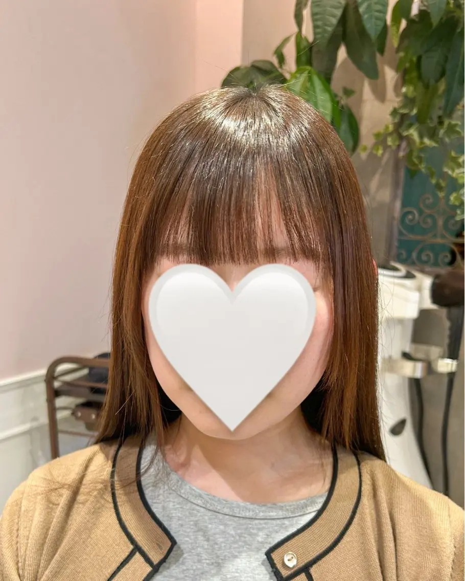 前髪cut✂️➕前髪縮毛矯正➕トリートメント🪽⋆.*の写真