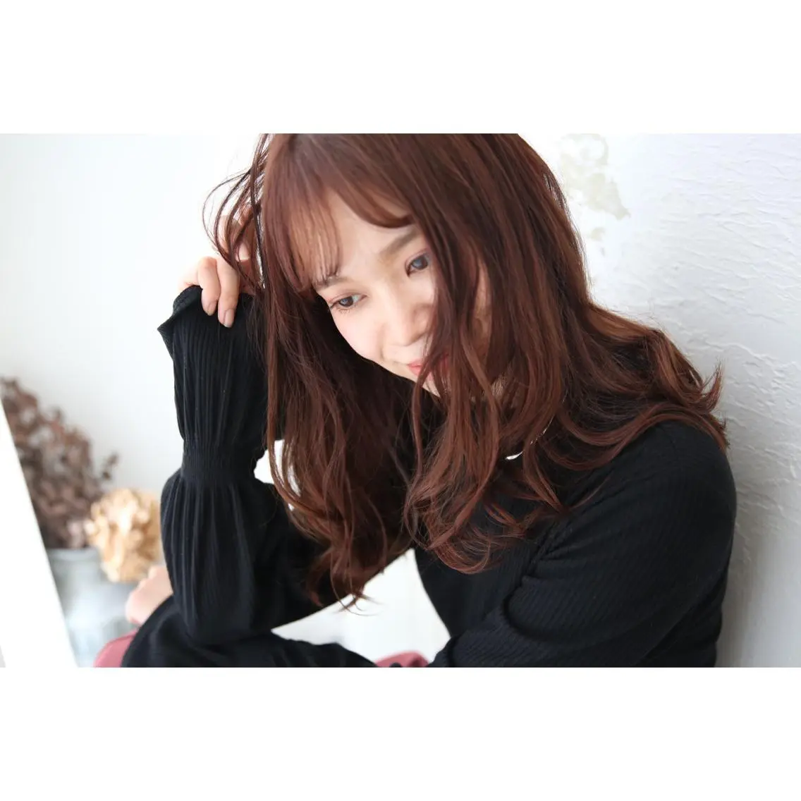 セミロング カラー fio マナミのヘアスタイル