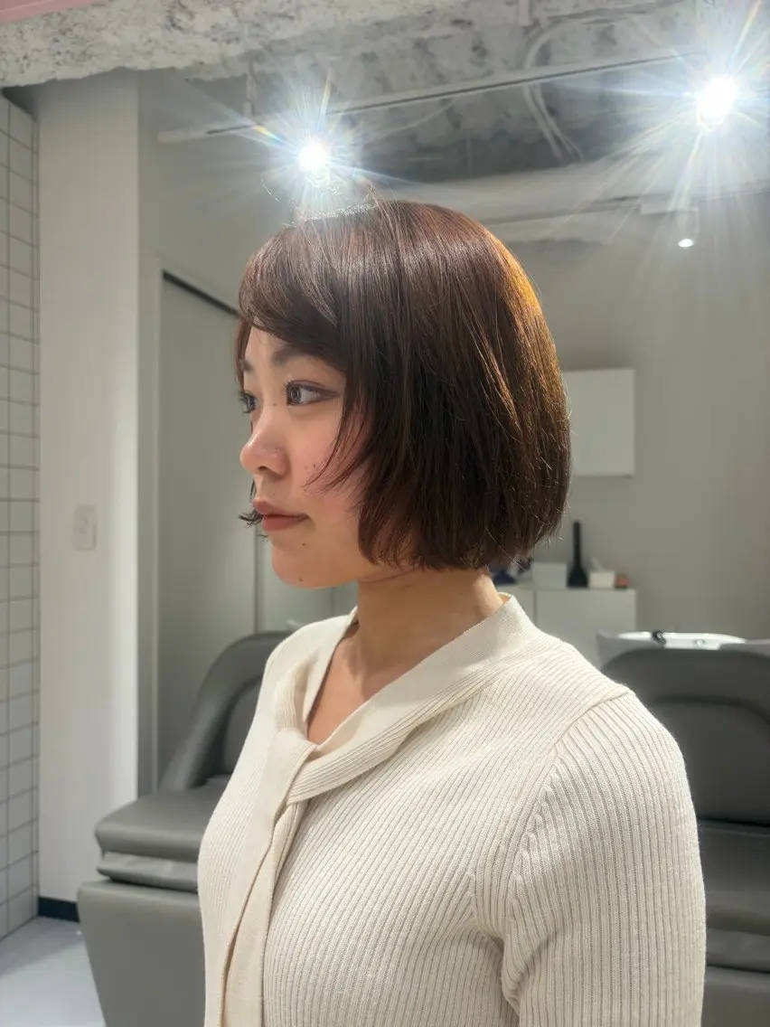 パーマ ボブ HARUHI 銀座 美容師౨ৎ⋆˚のヘアスタイル