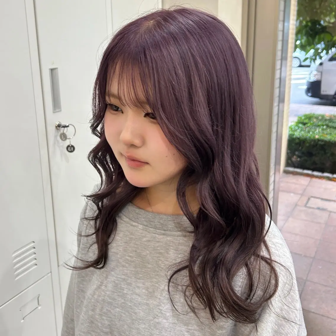 ロング ヘアカラー MIDORI🎀 透明感/ベージュのヘアスタイル