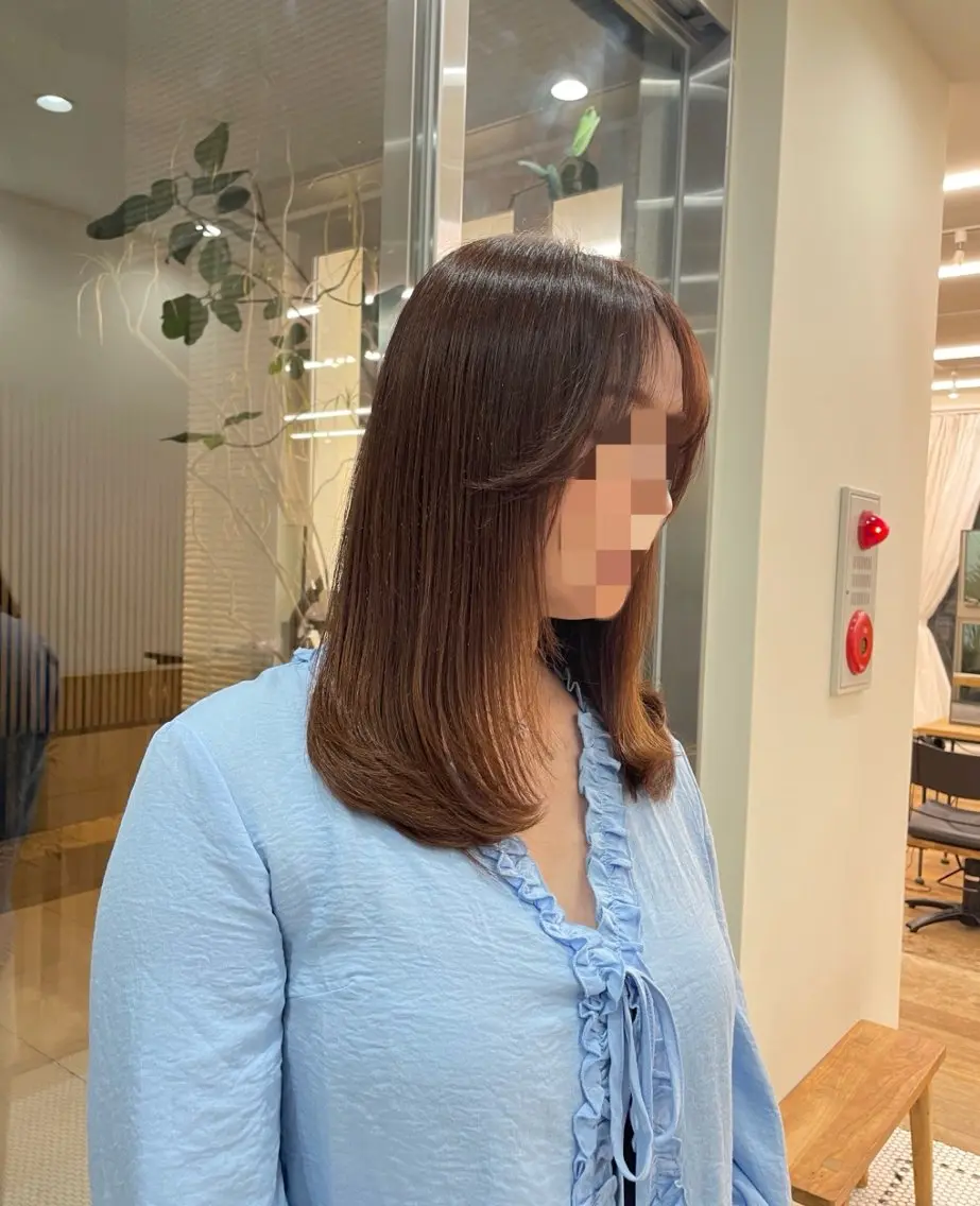 セミロング レイヤーカット 🌱 はるかのヘアスタイル