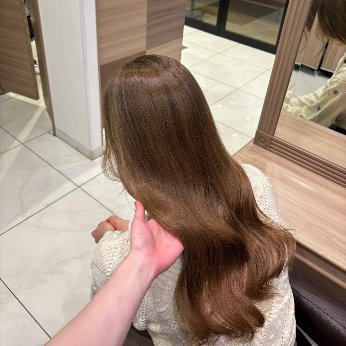 ロング カラー ベージュカラー ブリーチカラー/ダブ ルカラー/みゆ🩰のヘアスタイル