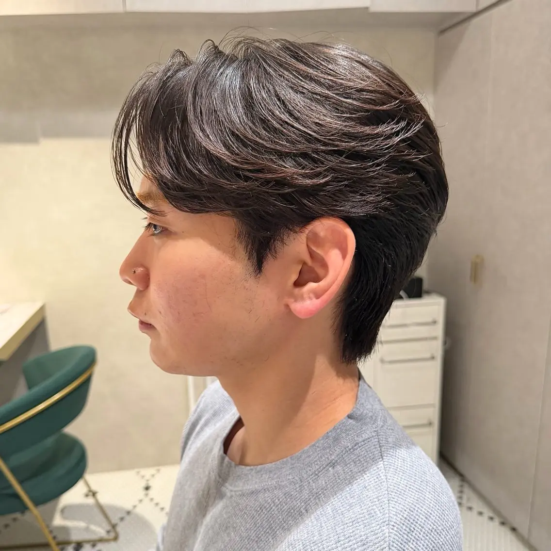 パーマ メンズ カット パーマ ハイトーン/パーマ/ メンズ / 櫻本🌐のヘアスタイル