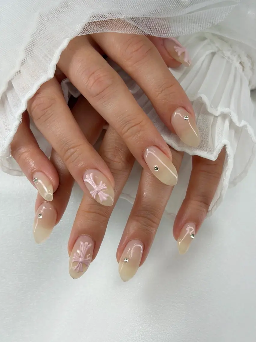 ネイル フレンチネイル ガーリー ピンク ワンホンネイル ハンドネイル iro+ nailのネイルデザイン