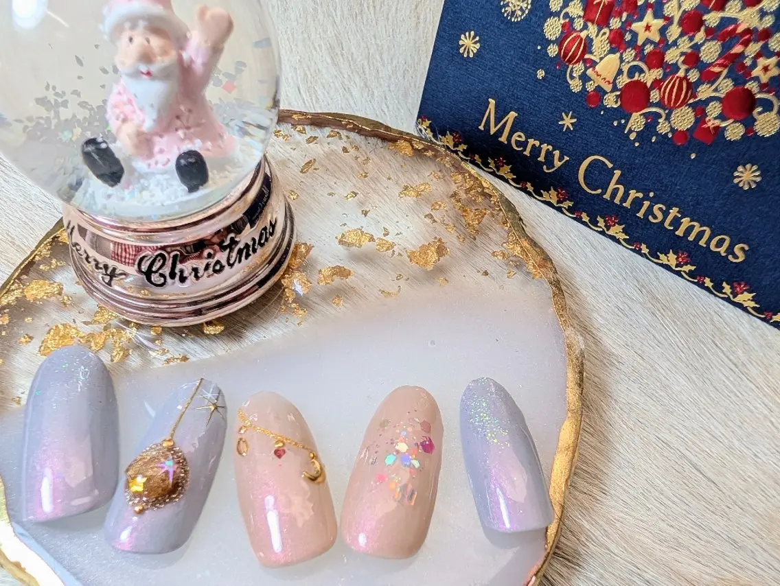ネイル 冬ネイル クリスマス ⟡.marina⟡. minimoセール中のネイルデザイン