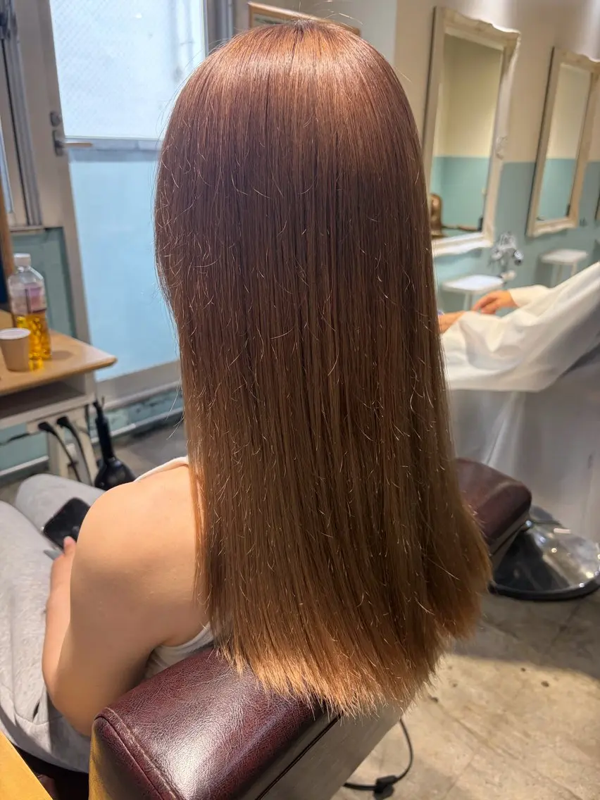 セミロング ヘアカラー トリートメント 🧊透明感カラー🧊 takuma🧊のヘアスタイル