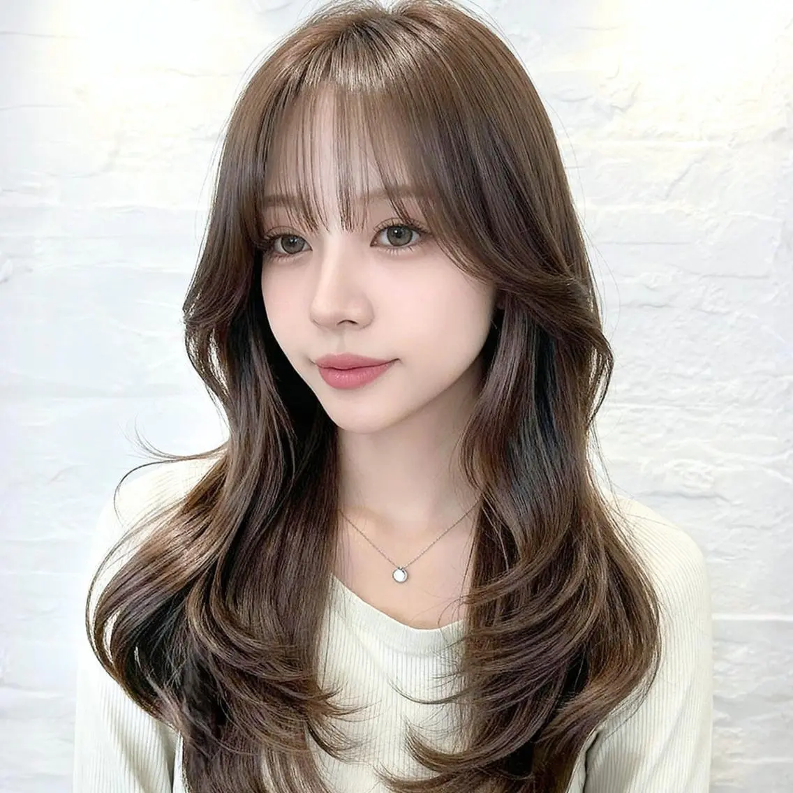 セミロング カラー イルミナカラー 髪質改善 レイヤーカット 縮毛矯正 SOURCE茨木/ ヘアケア/艶カラー✨のヘアスタイル