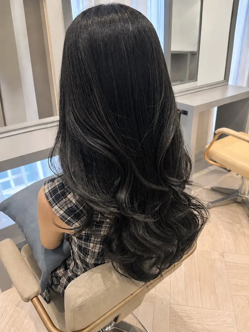ロング カット ヘアカラー トリートメント 🇰🇷韓国レイヤー 💐Seinaのヘアスタイル