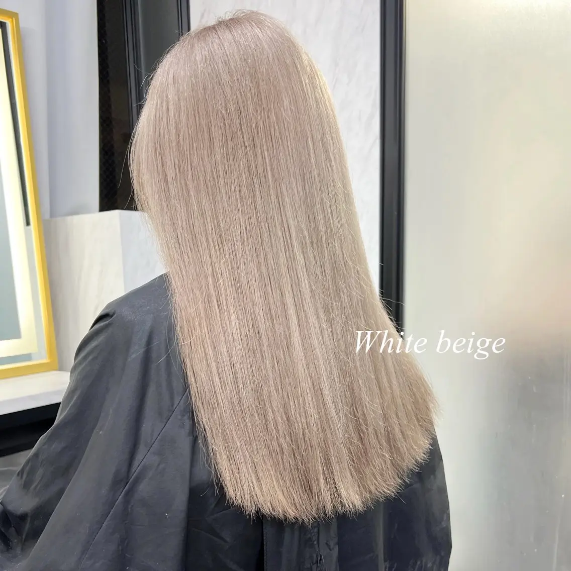 ロング カラー シールエクステ ハイトーンカラー エクステ ヘアカラー トリートメント シールエクステ特化 ハイトーン、NANAのヘアスタイル
