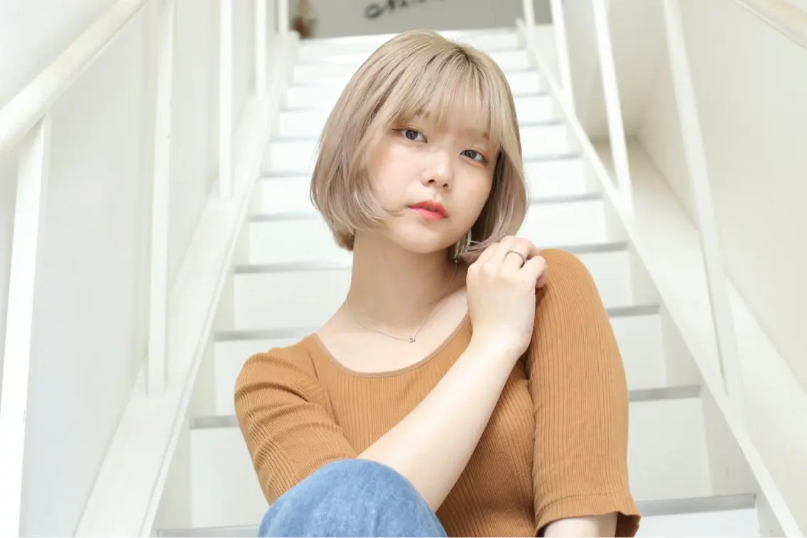 ショート 小顔カット カット レイヤーカット /朝尾愛花のヘアスタイル