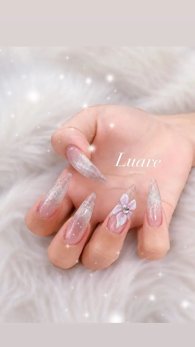 ネイル アートネイル クリアネイル ジェルネイル パラジェル シンプルネイル ハンドネイル NailSalon Luare 大阪本町のネイルデザイン