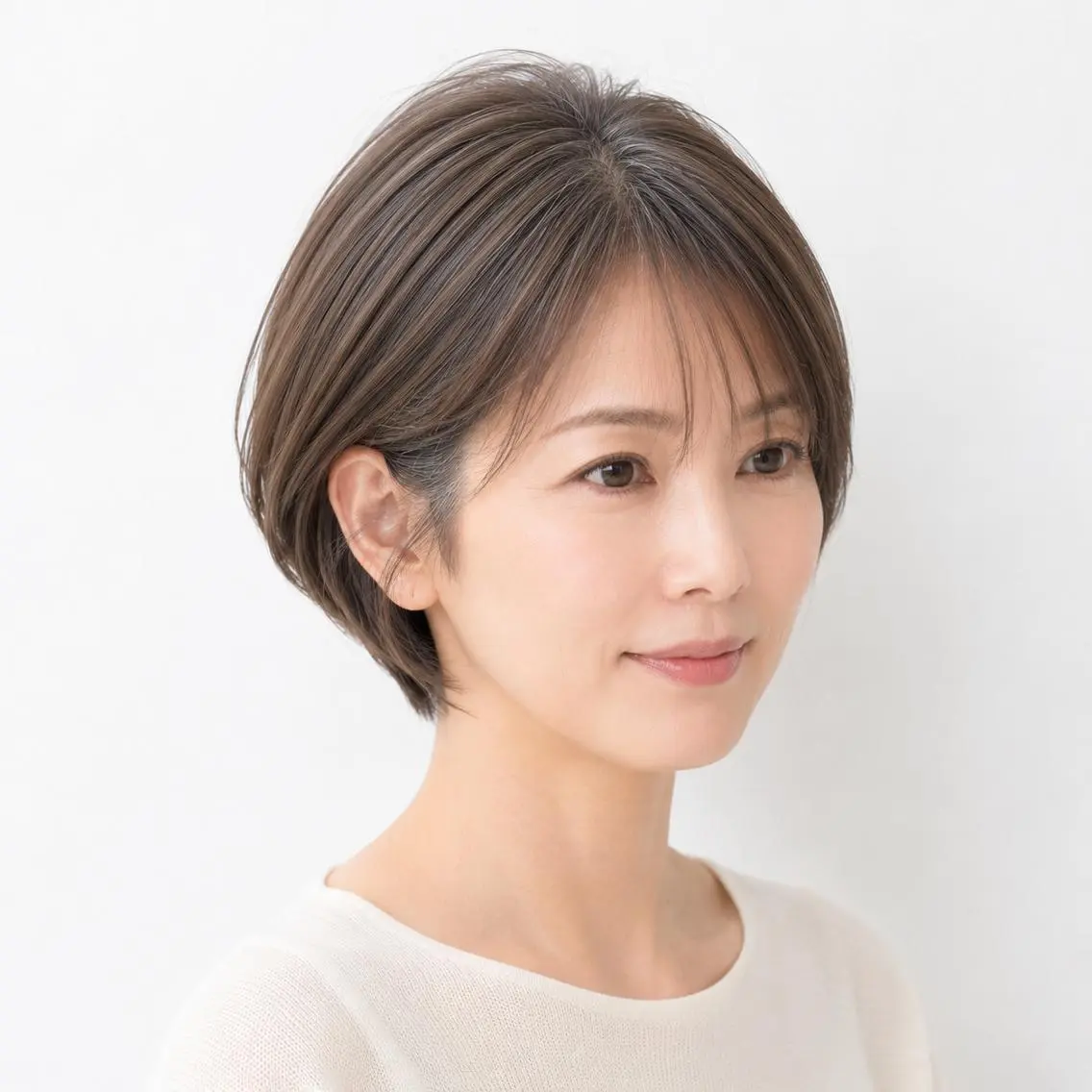 ショート ショートボブ ボブ 顔周りカット 似合わせカット ショートヘア カット ヘアカラー トリートメント 鶴ヶ峰×ショートボブ 白髪ぼかし 村井祐介のヘアスタイル