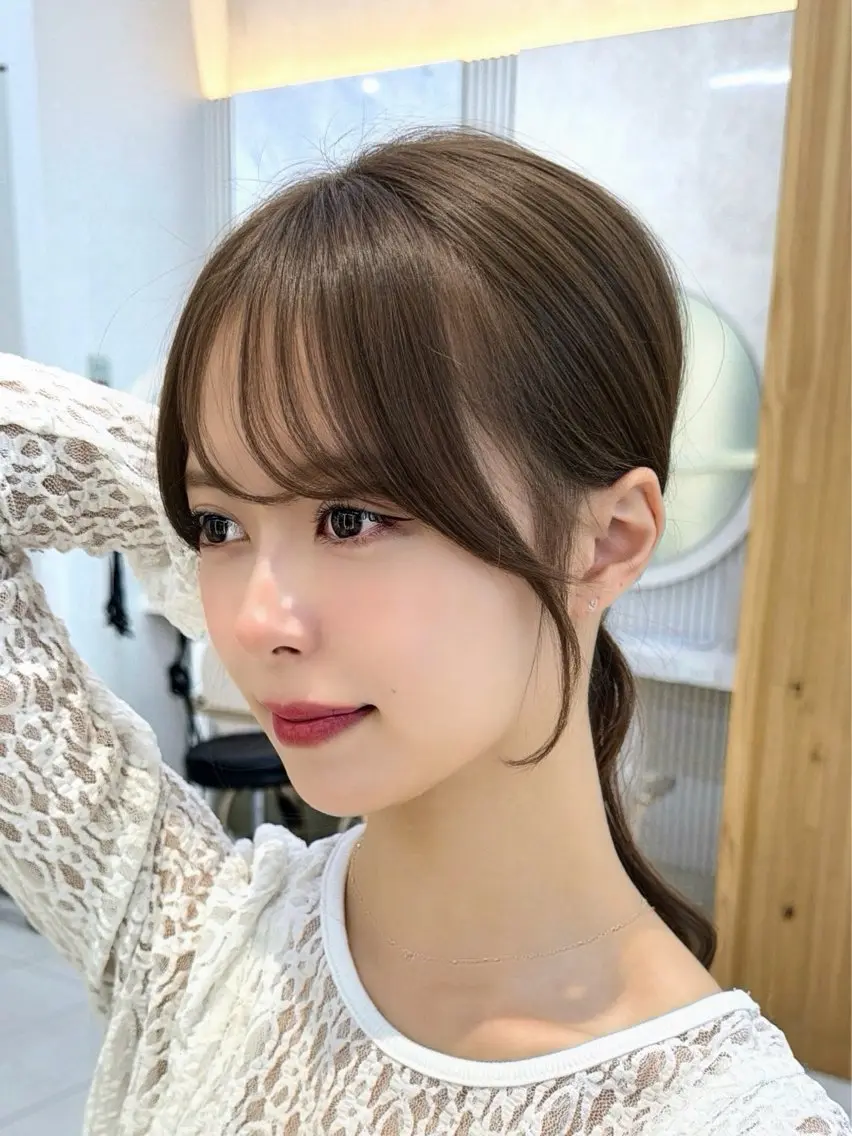 ロング カット ヘアカラー トリートメント 顔周り/レイヤー/ 前髪/TAKUのヘアスタイル