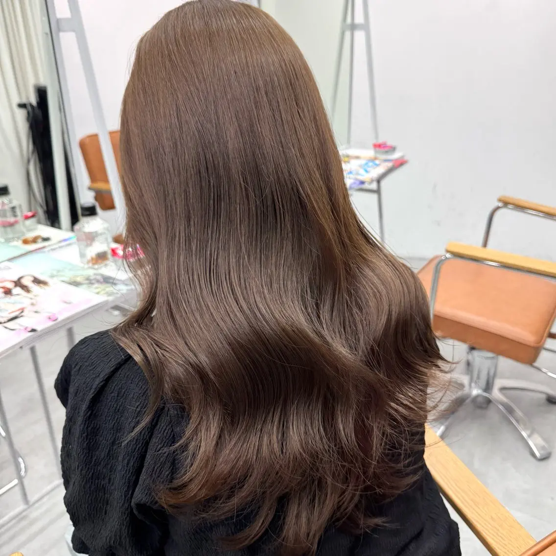 ロング カラー ヘアアレンジ ヘアカラー ブリーチなしカラー /新百合ヶ丘/安形翔のヘアスタイル