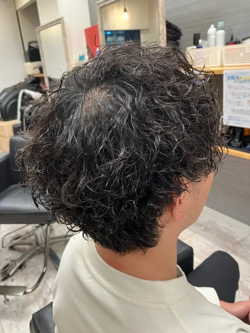 パーマ メンズ カット パーマ メンズ特化/パーマ/ フェードWATARUのヘアスタイル