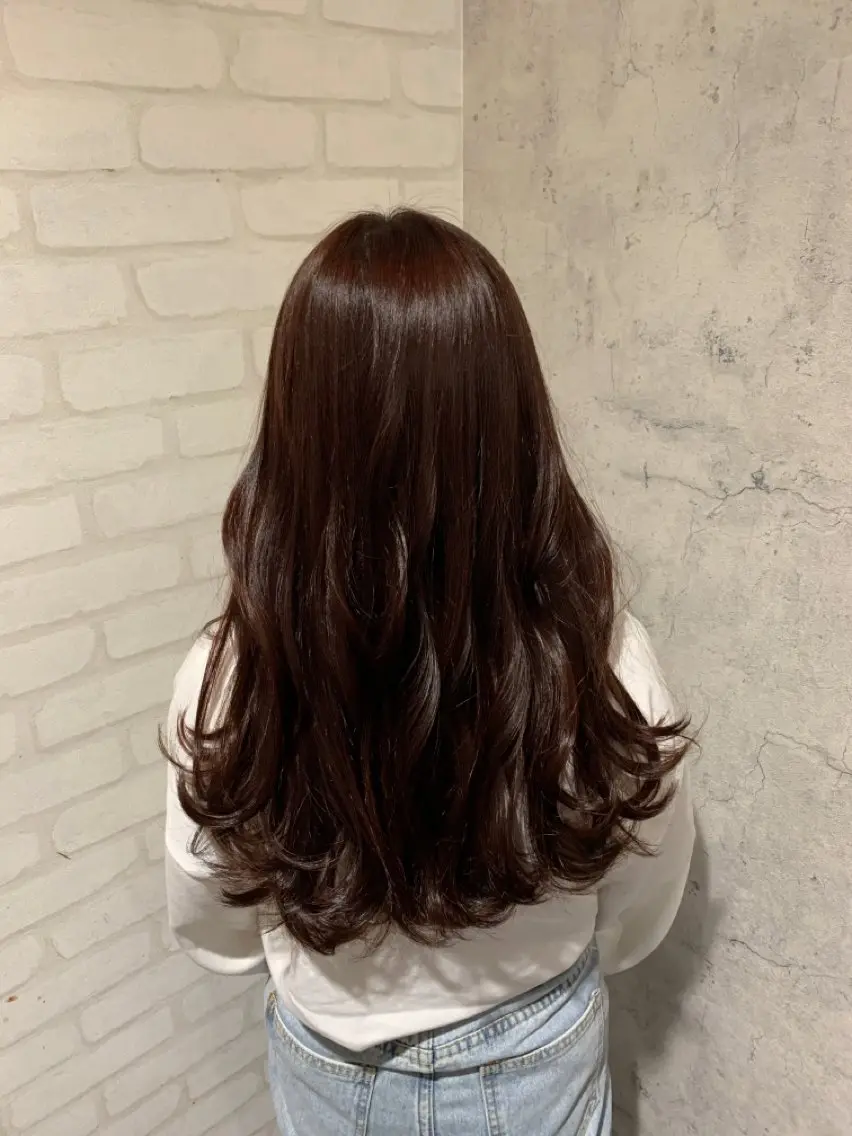 ロング 中川歩 髪質改善 ツヤカラー【横浜】のヘアスタイル