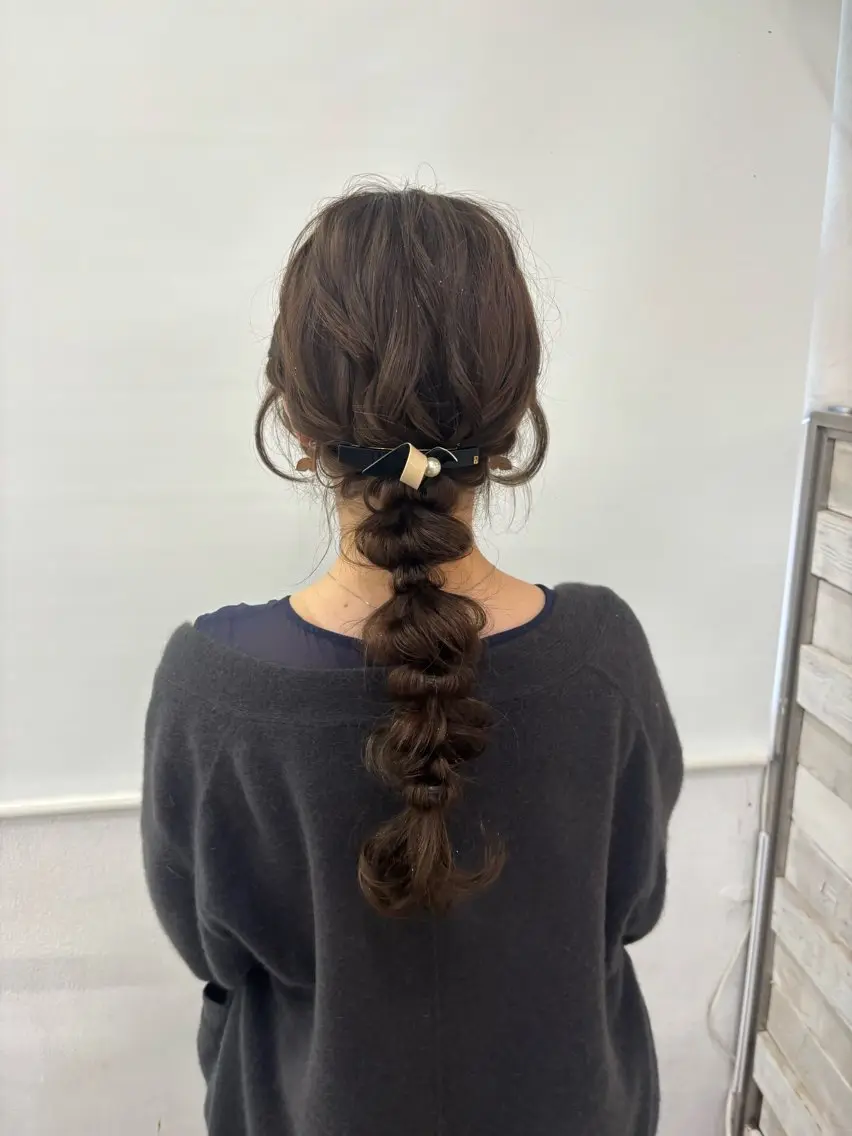ロング ヘアセット さくら 🌸エクステのヘアスタイル