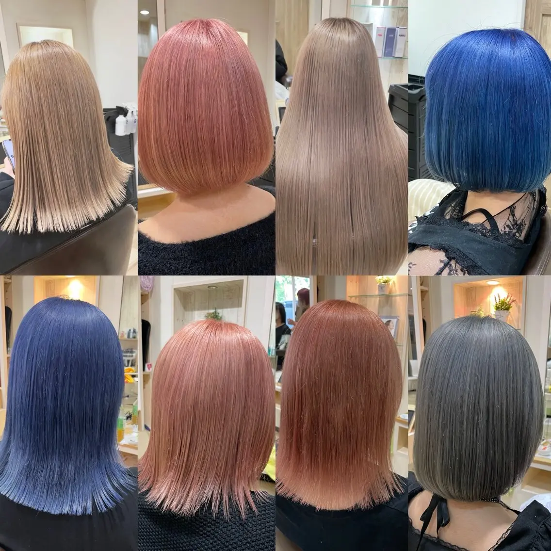 ミディアム 髪質改善 🌈派手髪ハイトーン 🌈鈴木亮太🌈のヘアスタイル