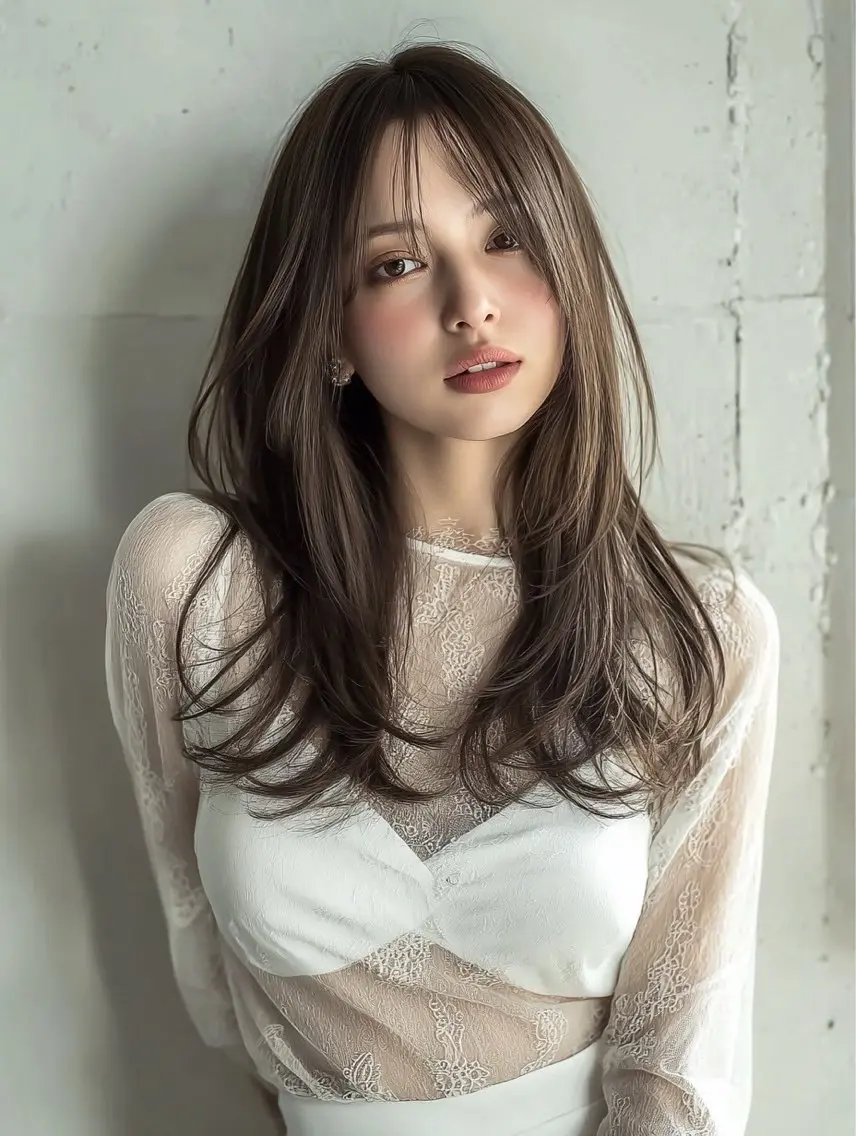 ロング カラー カット ヘアカラー トリートメント 似合わせ美髪ヘア✨ 天王寺.阿倍野🌈のヘアスタイル