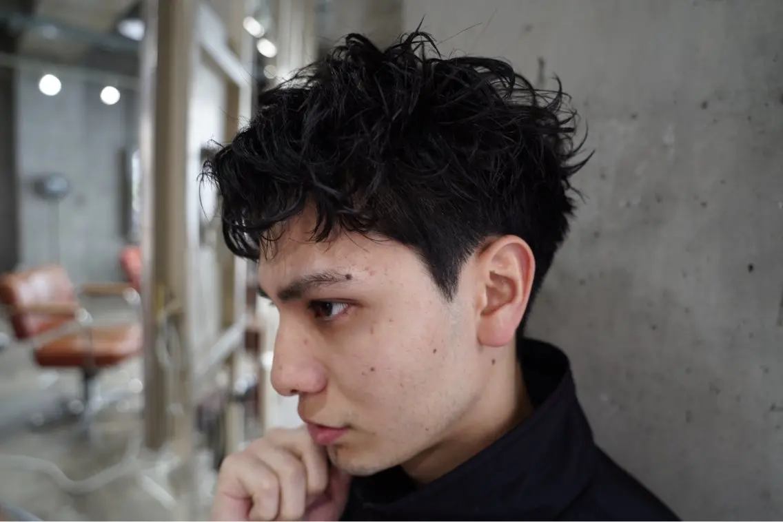 パーマ メンズ カット パーマ トリートメント ヘアセット 再現性No.1ヘア ごーた立川のヘアスタイル