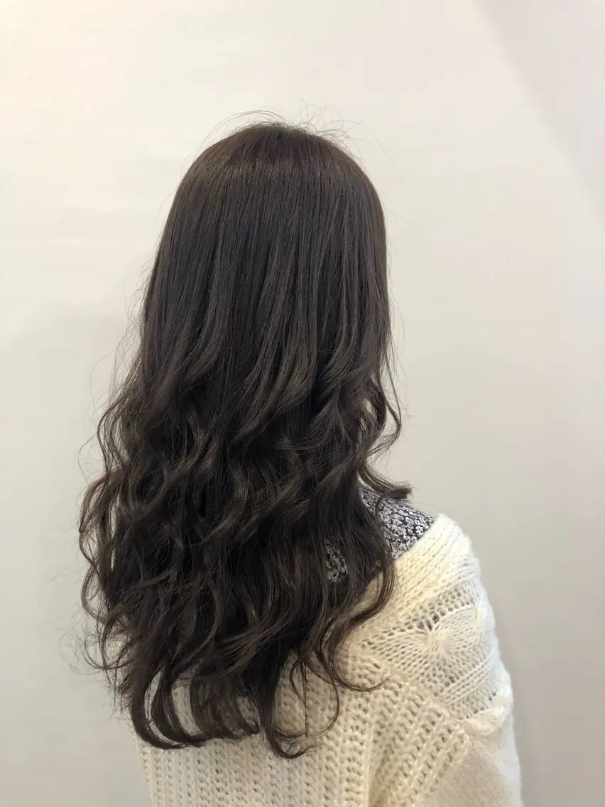 ロング カラー グレージュ 美容室難民様向け 美容師/はるかのヘアスタイル
