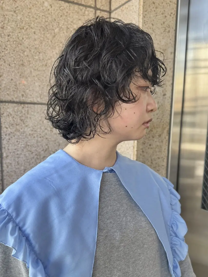ミディアム パーマ go s go(e) 店　コンドウマチコのヘアスタイル