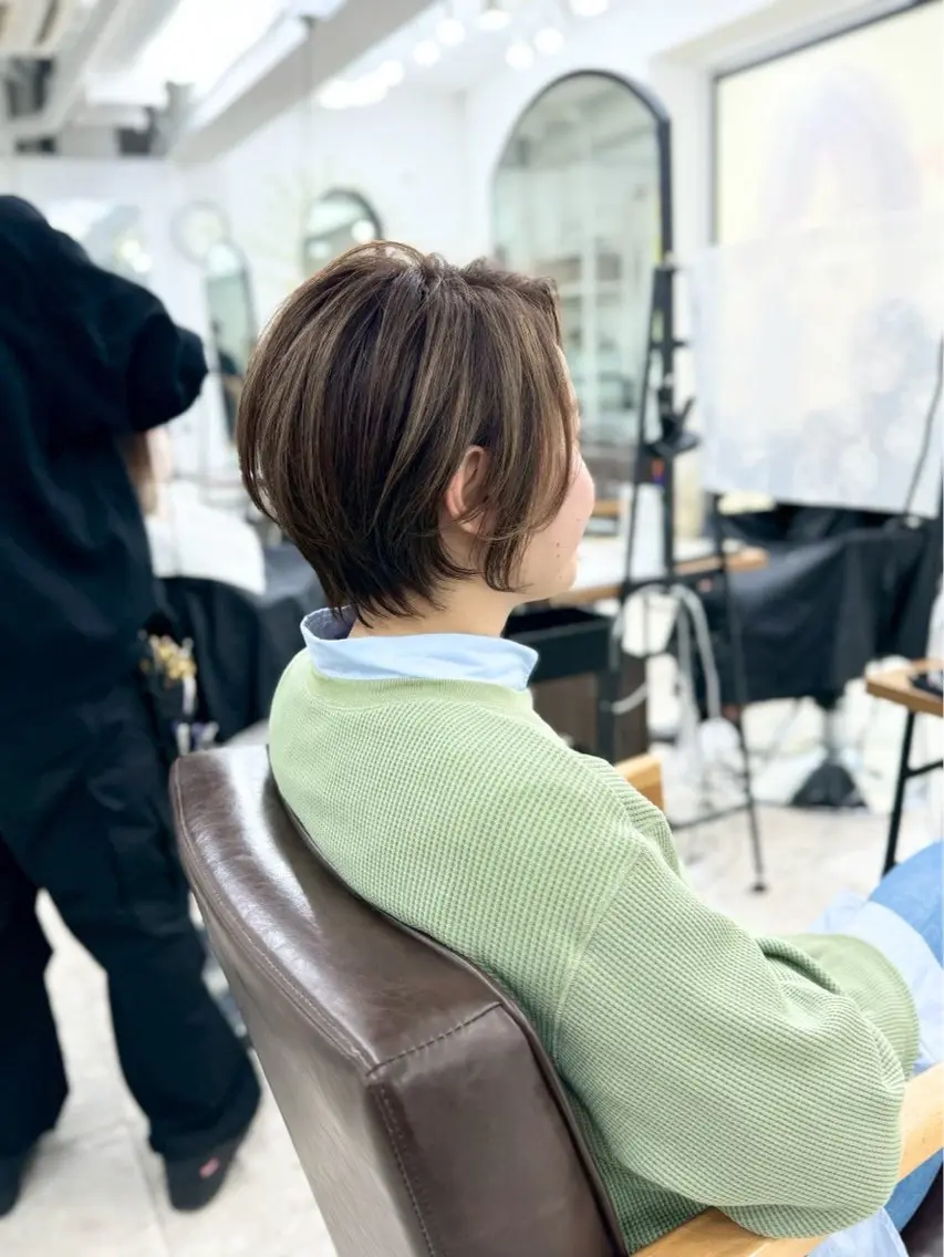 ショート カラー ヘアカラー ✨ハイライト特化 小澤✨のヘアスタイル