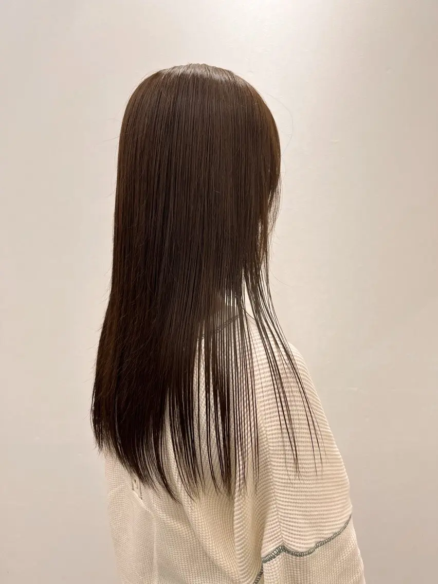 ロング カラー ブラウンカラー 透明感カラー 渡邊 ひかるのヘアスタイル