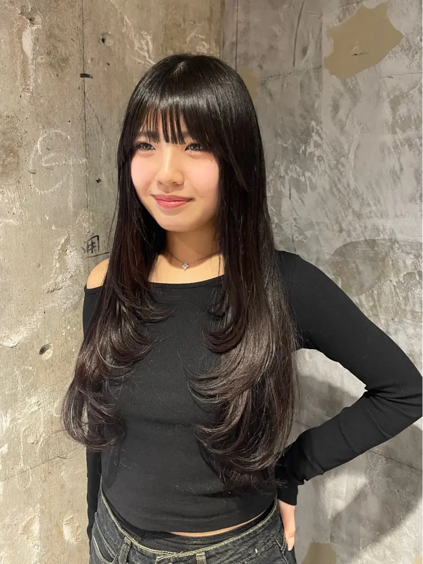 縮毛矯正+ケラチントリートメントの写真